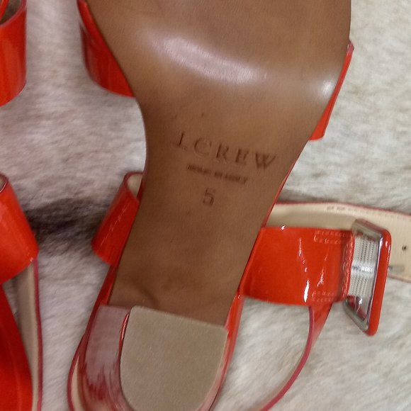 J CREW SYDNEY patent sandals size 5 - Picture 8 of 10